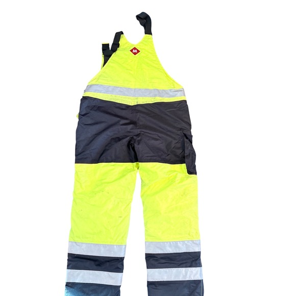 Majestic Msafe HiVis Insulated Work Bib Overalls Yellow L ANSI Class E 75-2357 - Picture 12 of 12